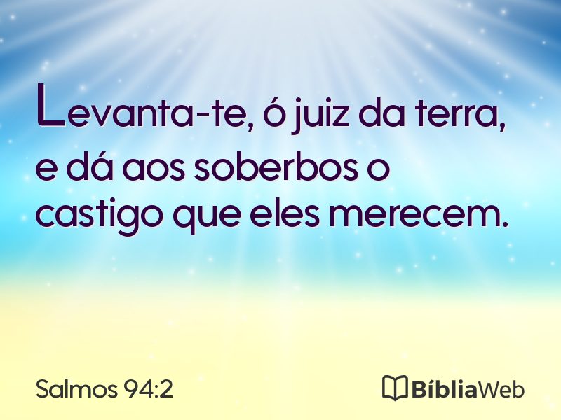 Salmos 94:2 em imagem para compartilhar