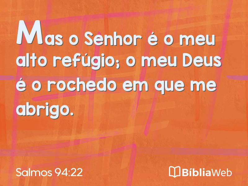 Salmos 94:22 em imagem para compartilhar