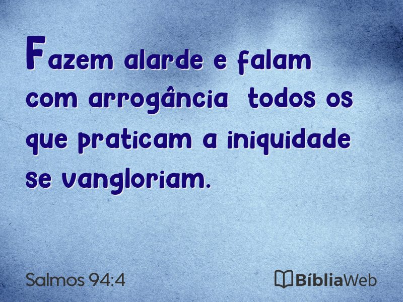 Salmos 94:4 em imagem para compartilhar