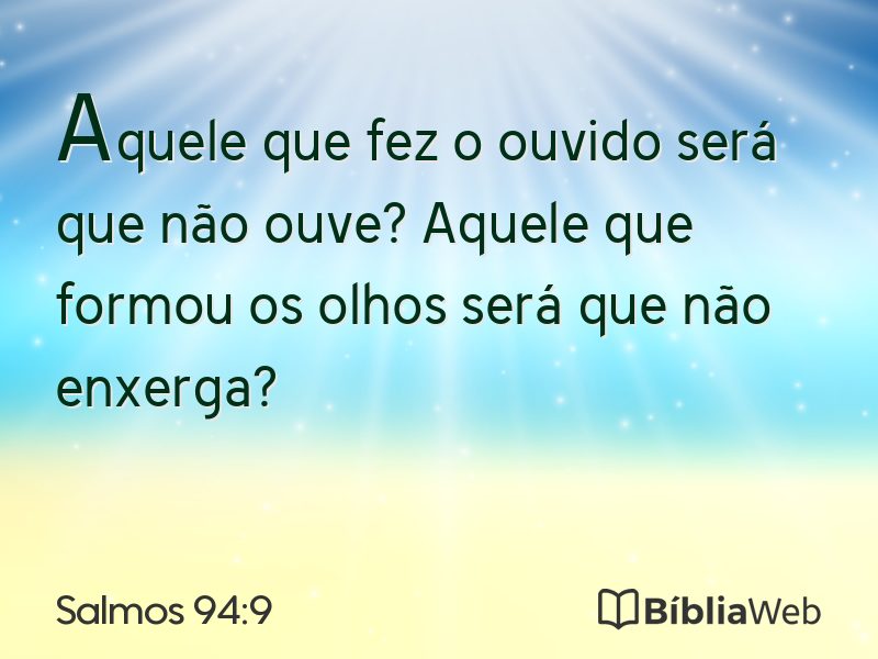Salmos 94:9 em imagem para compartilhar