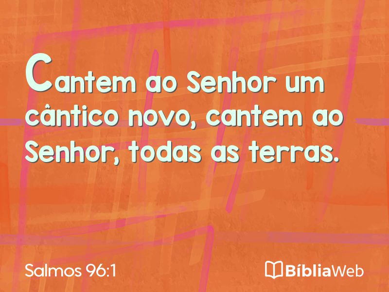 Salmos 96:1 em imagem para compartilhar
