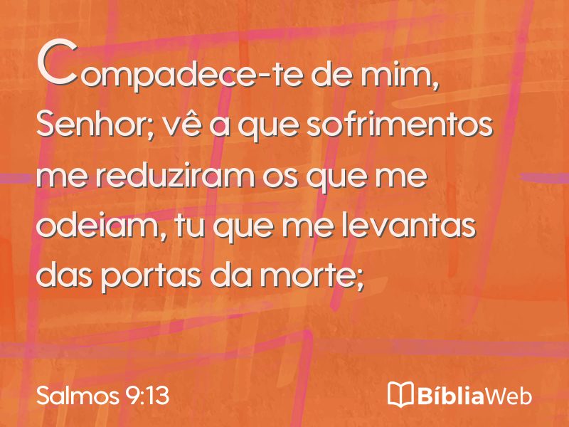 Salmos 9:13 em imagem para compartilhar