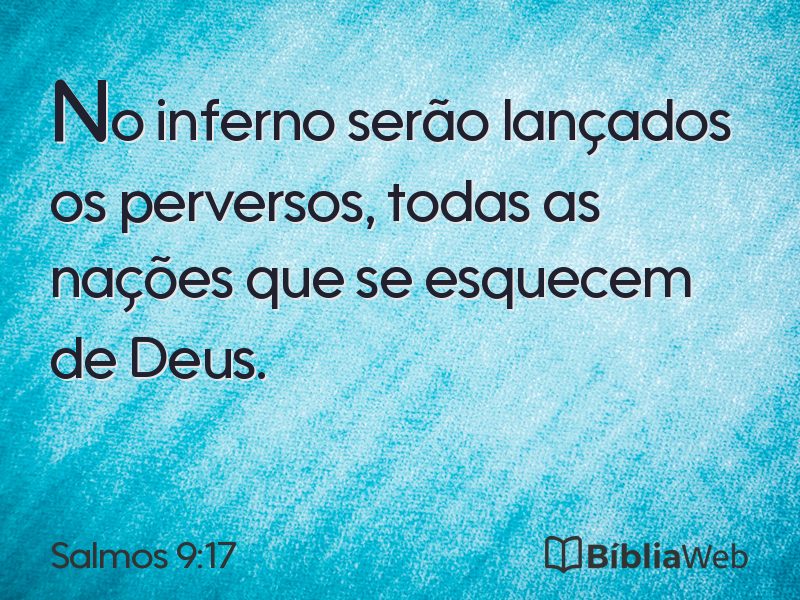 Salmos 9:17 em imagem para compartilhar