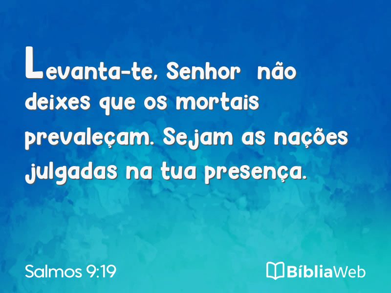 Salmos 9:19 em imagem para compartilhar