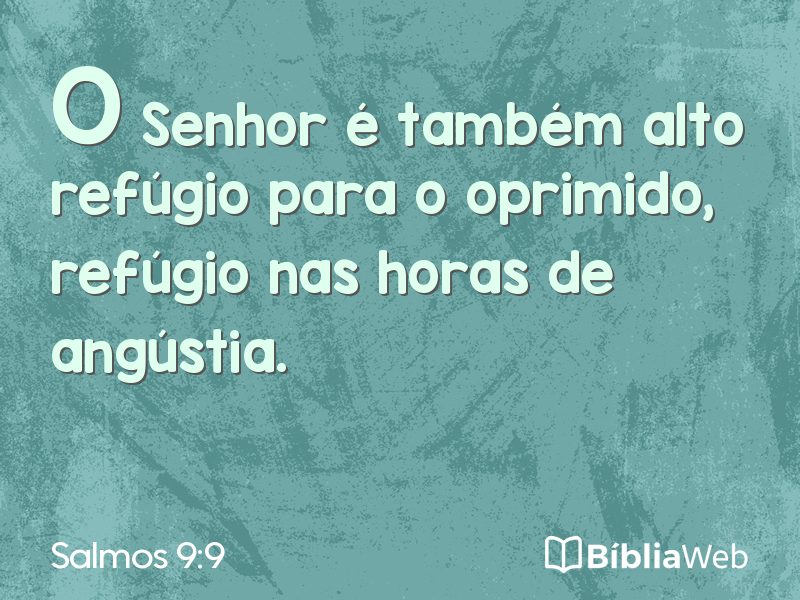 Salmos 9:9 em imagem para compartilhar