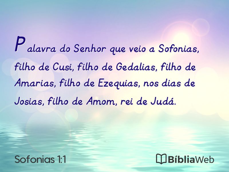 Sofonias 1:1 em imagem para compartilhar