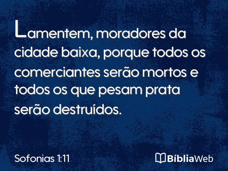 Sofonias 1:11 em imagem para compartilhar