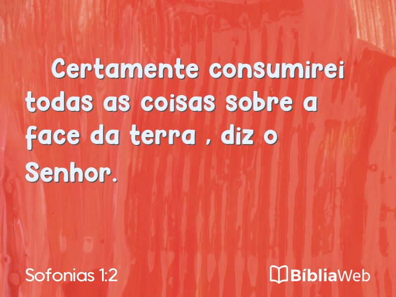 Sofonias 1:2 em imagem para compartilhar