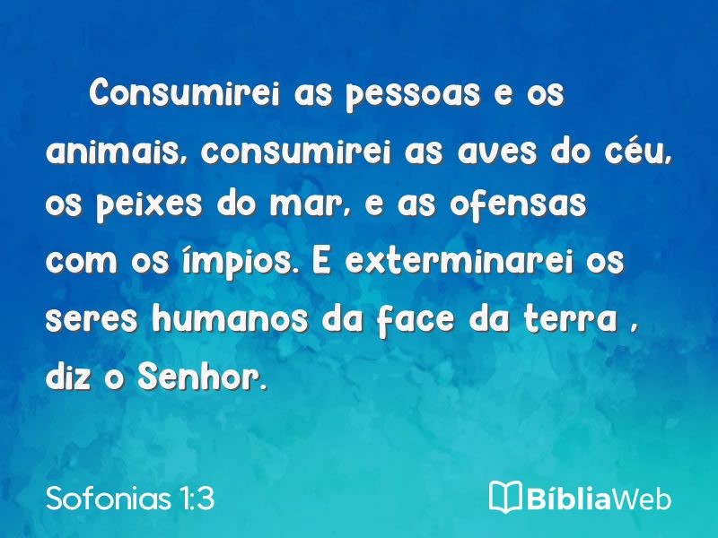 Sofonias 1:3 em imagem para compartilhar