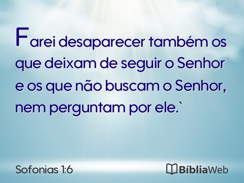 Sofonias 1:6 em imagem para compartilhar