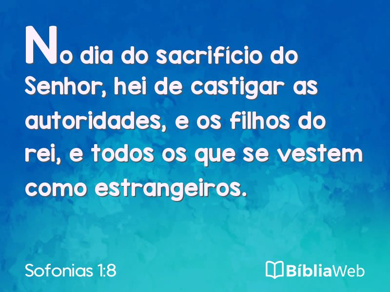 Sofonias 1:8 em imagem para compartilhar