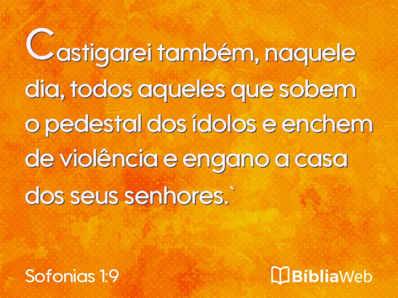 Sofonias 1:9 em imagem para compartilhar