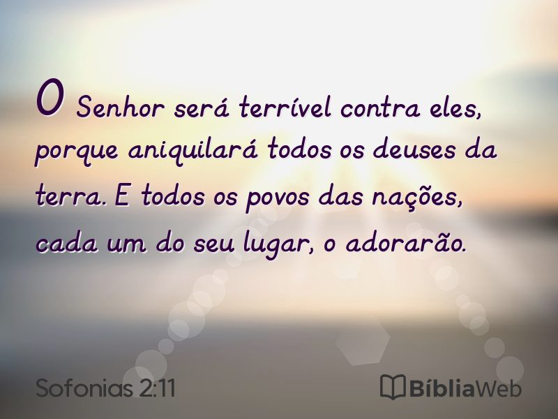 Sofonias 2:11 em imagem para compartilhar