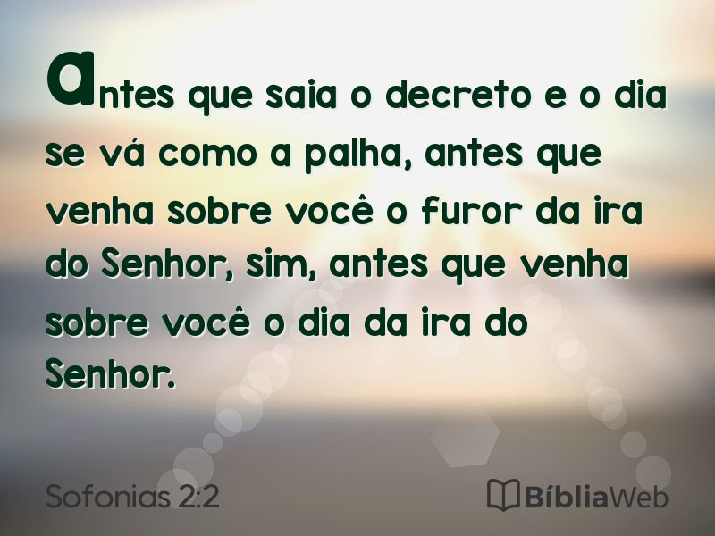 Sofonias 2:2 em imagem para compartilhar