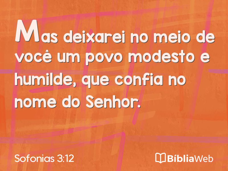 Sofonias 3:12 em imagem para compartilhar