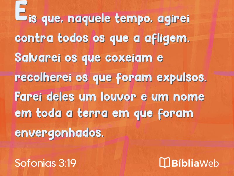 Sofonias 3:19 em imagem para compartilhar