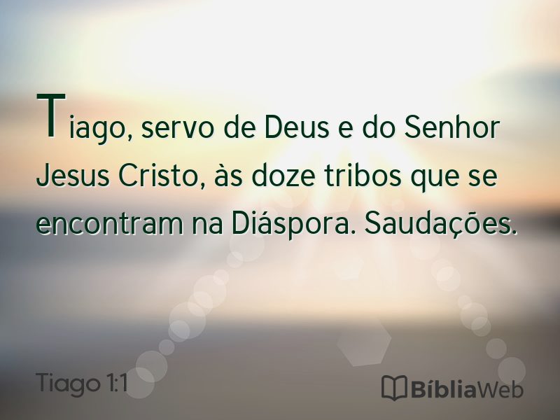 Tiago 1:1 em imagem para compartilhar