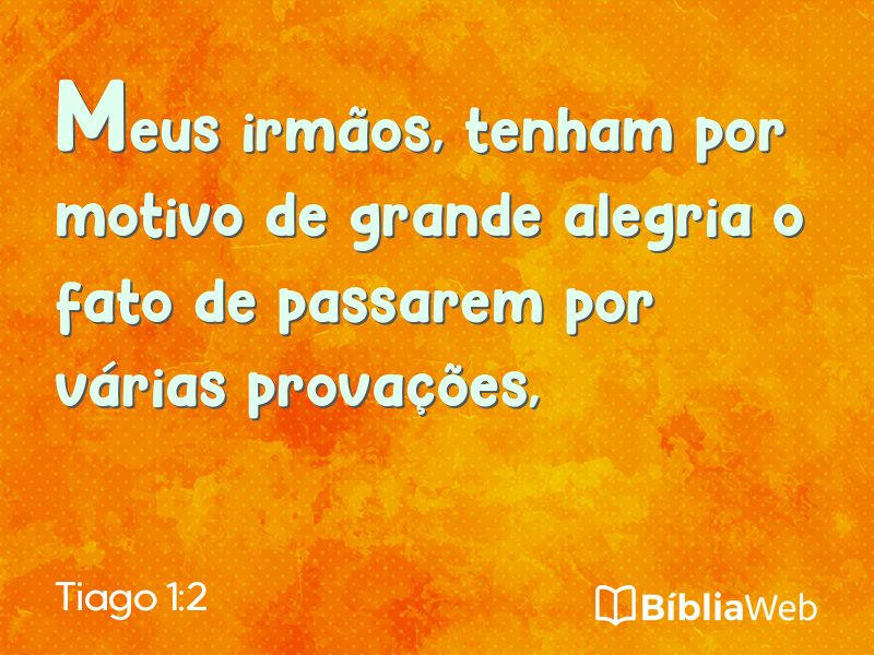 Tiago 1:2 em imagem para compartilhar