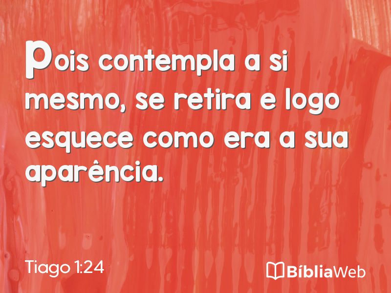 Tiago 1:24 em imagem para compartilhar
