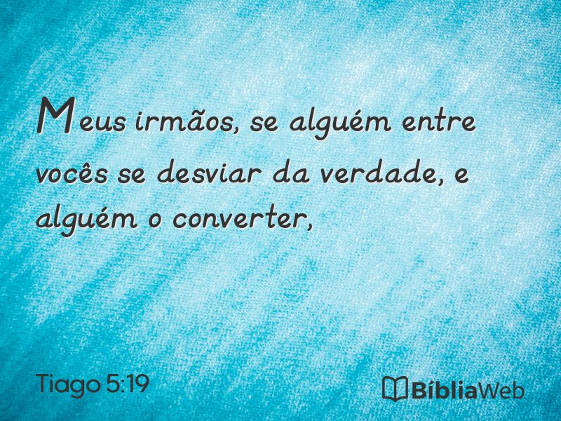 Tiago 5:19 em imagem para compartilhar