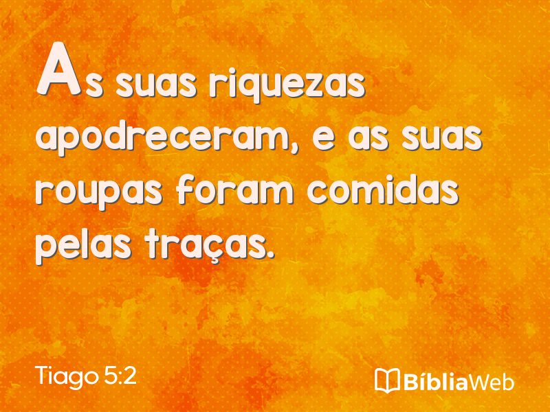 Tiago 5:2 em imagem para compartilhar