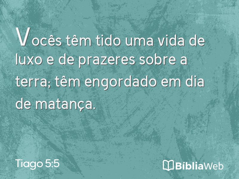 Tiago 5:5 em imagem para compartilhar