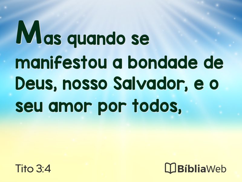 Tito 3:4 em imagem para compartilhar