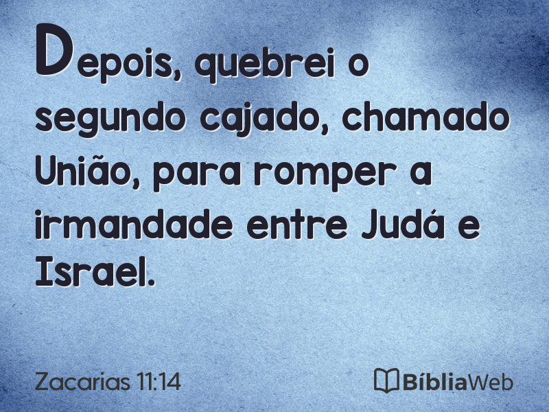 Zacarias 11:14 em imagem para compartilhar
