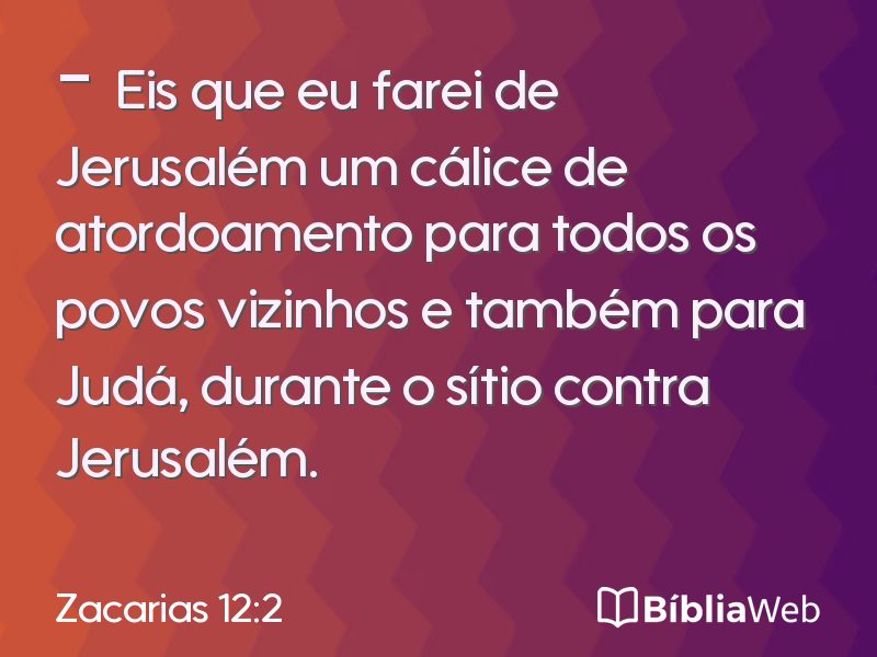 Zacarias 12:2 em imagem para compartilhar