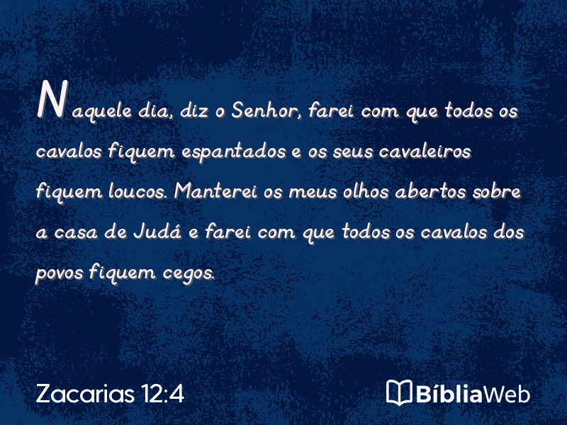Zacarias 12:4 em imagem para compartilhar