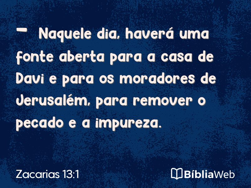 Zacarias 13:1 em imagem para compartilhar