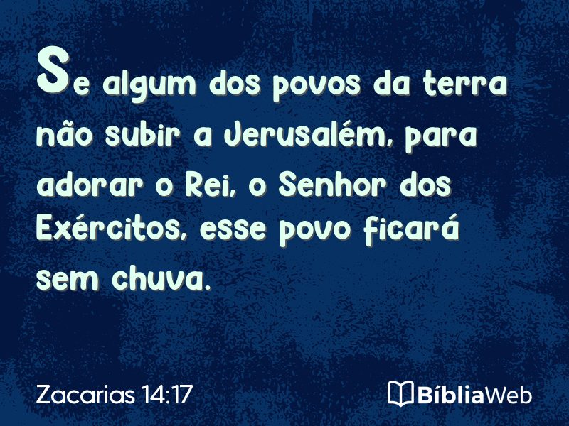 Zacarias 14:17 em imagem para compartilhar