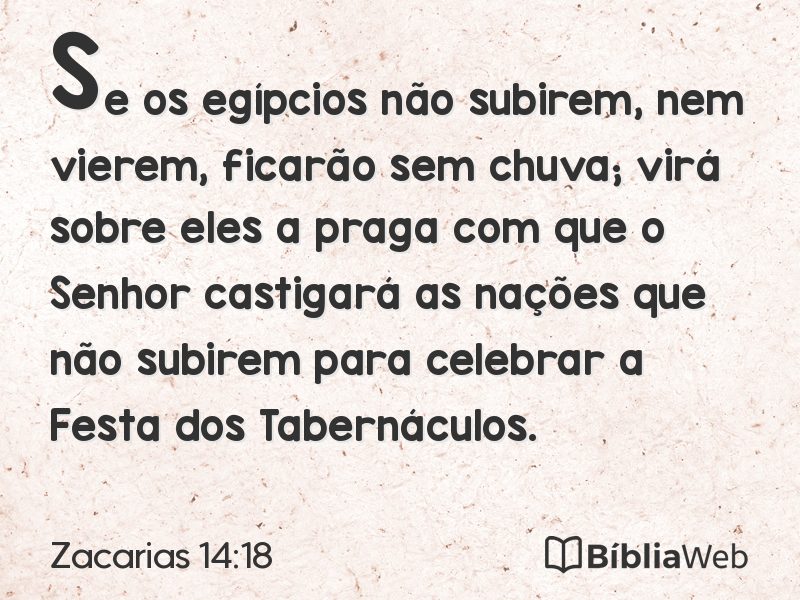 Zacarias 14:18 em imagem para compartilhar