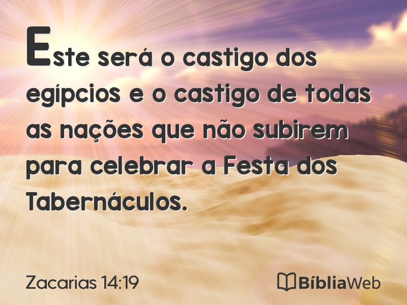 Zacarias 14:19 em imagem para compartilhar