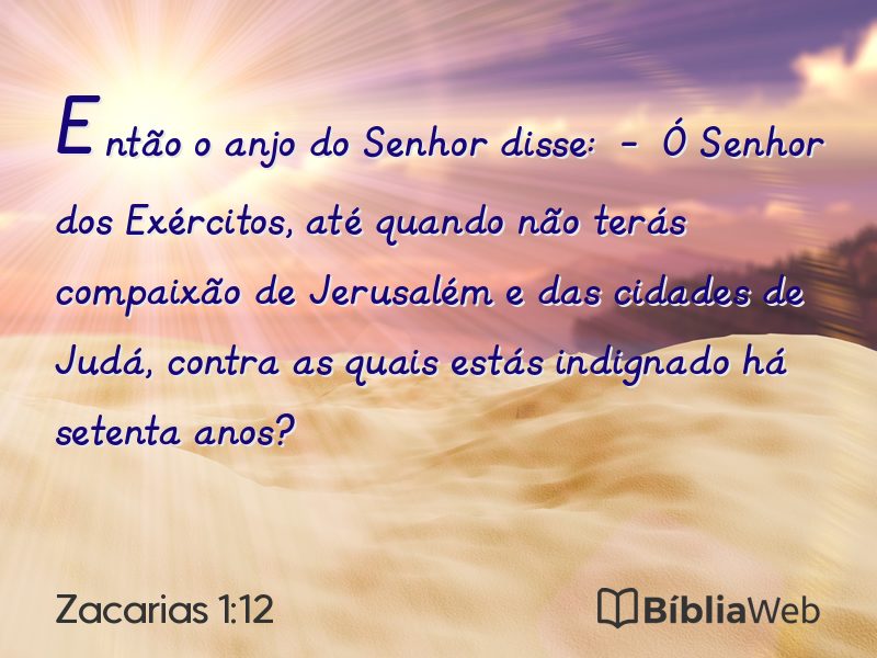 Zacarias 1:12 em imagem para compartilhar