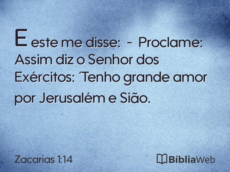 Zacarias 1:14 em imagem para compartilhar