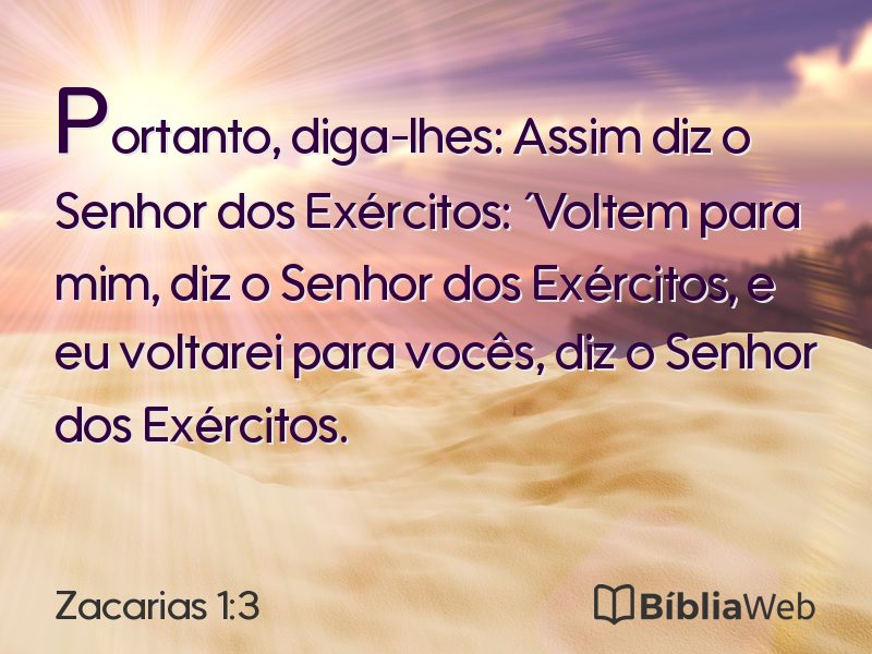 Zacarias 1:3 em imagem para compartilhar