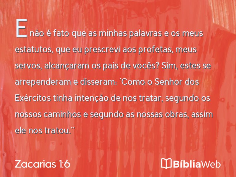 Zacarias 1:6 em imagem para compartilhar