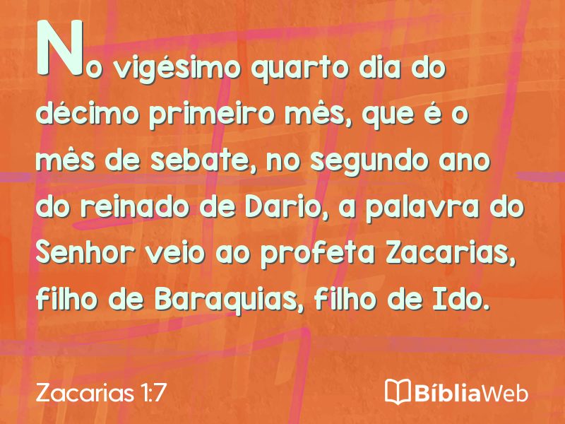 Zacarias 1:7 em imagem para compartilhar