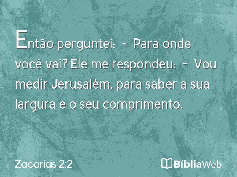 Zacarias 2:2 em imagem para compartilhar
