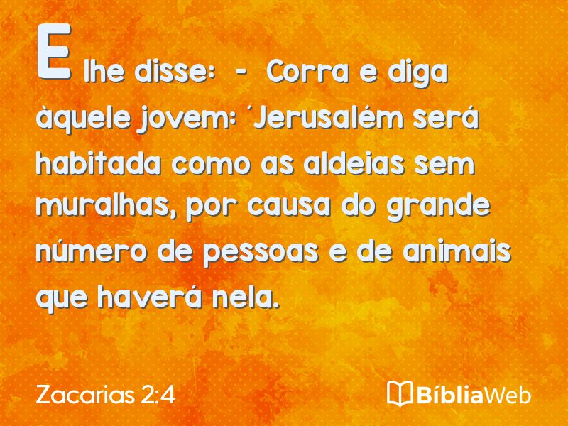 Zacarias 2:4 em imagem para compartilhar