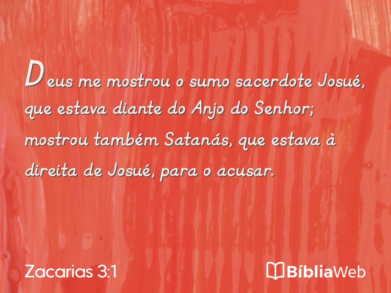 Zacarias 3:1 em imagem para compartilhar