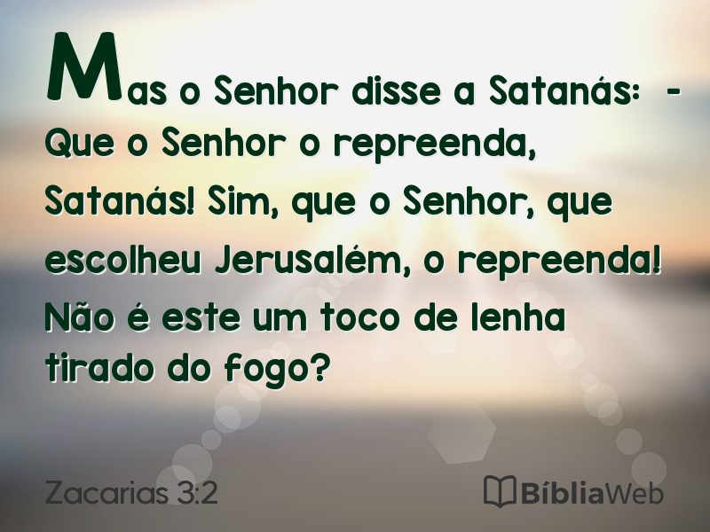 Zacarias 3:2 em imagem para compartilhar