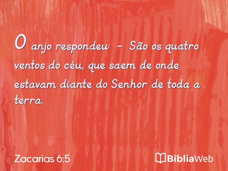 Zacarias 6:5 em imagem para compartilhar