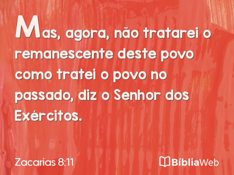 Zacarias 8:11 em imagem para compartilhar