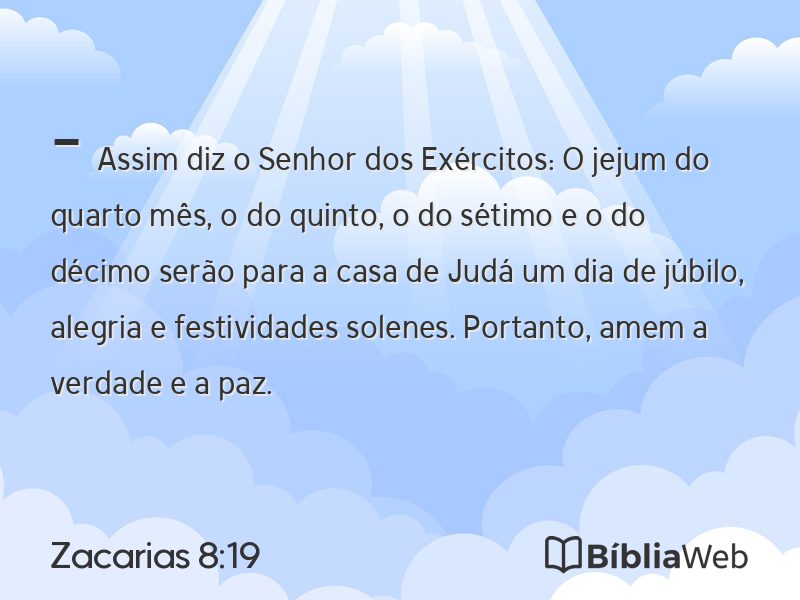 Zacarias 8:19 em imagem para compartilhar