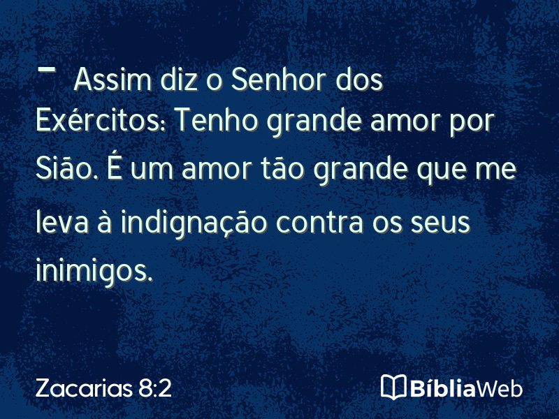 Zacarias 8:2 em imagem para compartilhar