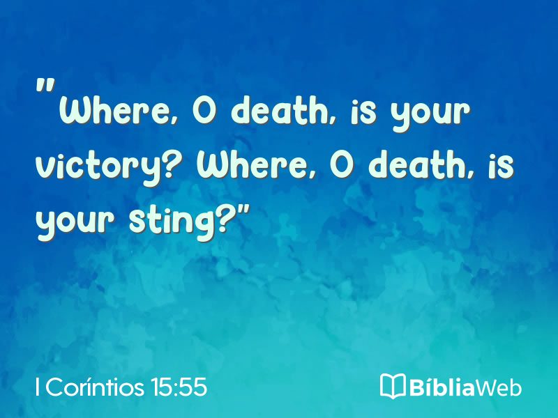 I Coríntios 15:55 em imagem para compartilhar