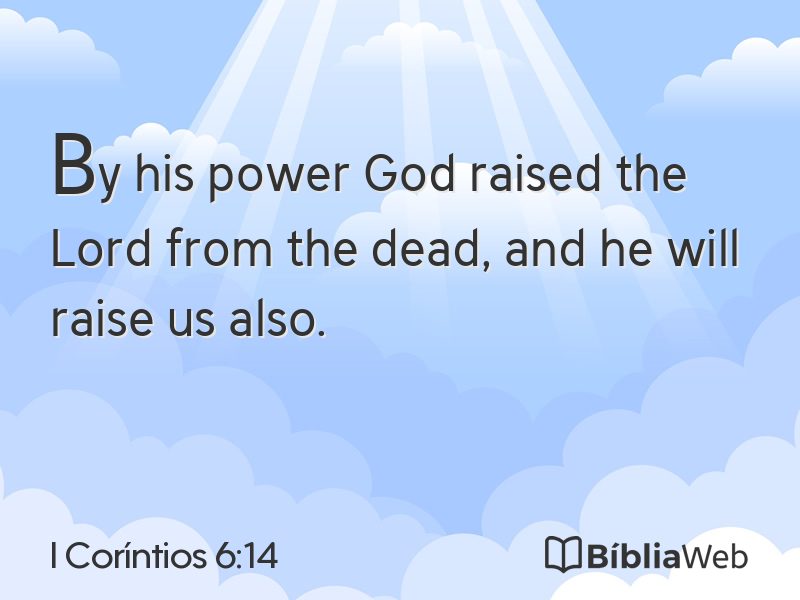 I Coríntios 6:14 em imagem para compartilhar
