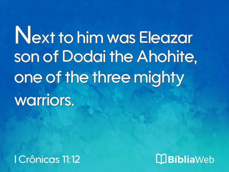 I Crônicas 11:12 em imagem para compartilhar